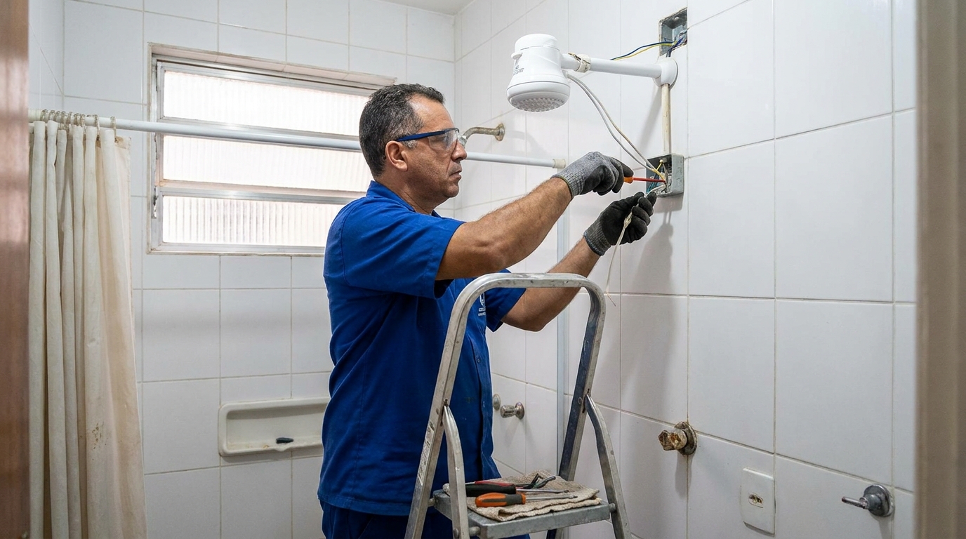 Instalação de Chuveiro Elétrico perto de mim em Aracaju‑SE