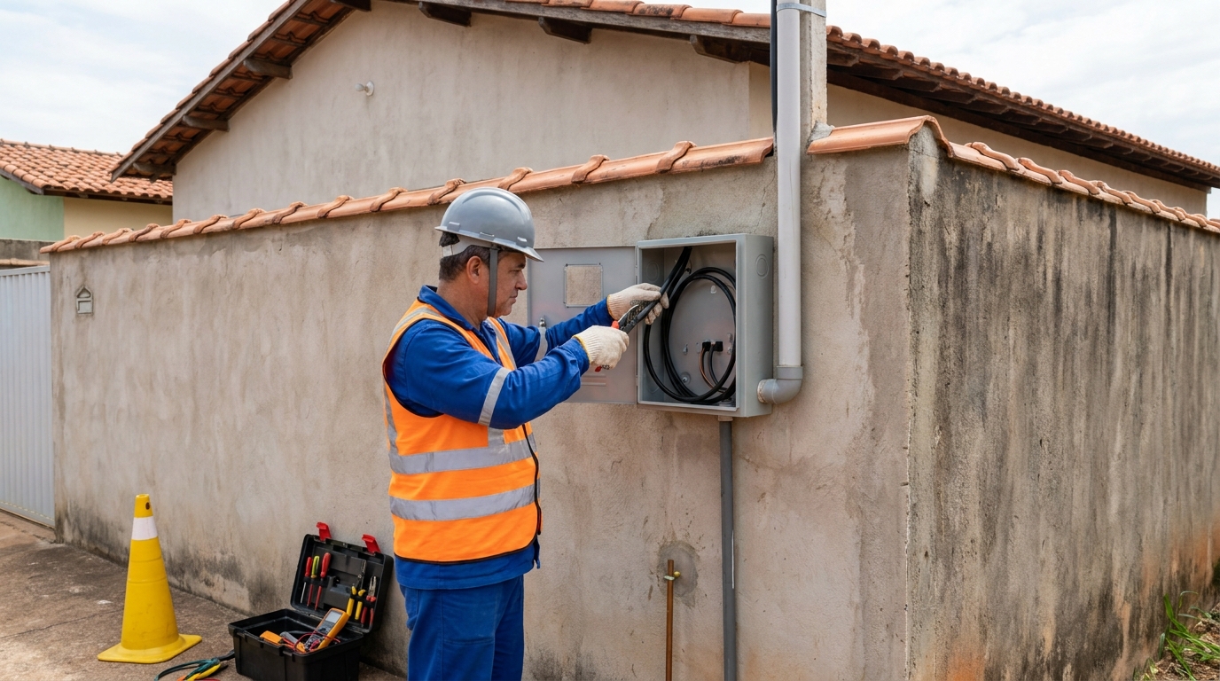 Instalacao de padrao de energia profissional em Aracaju‑SE