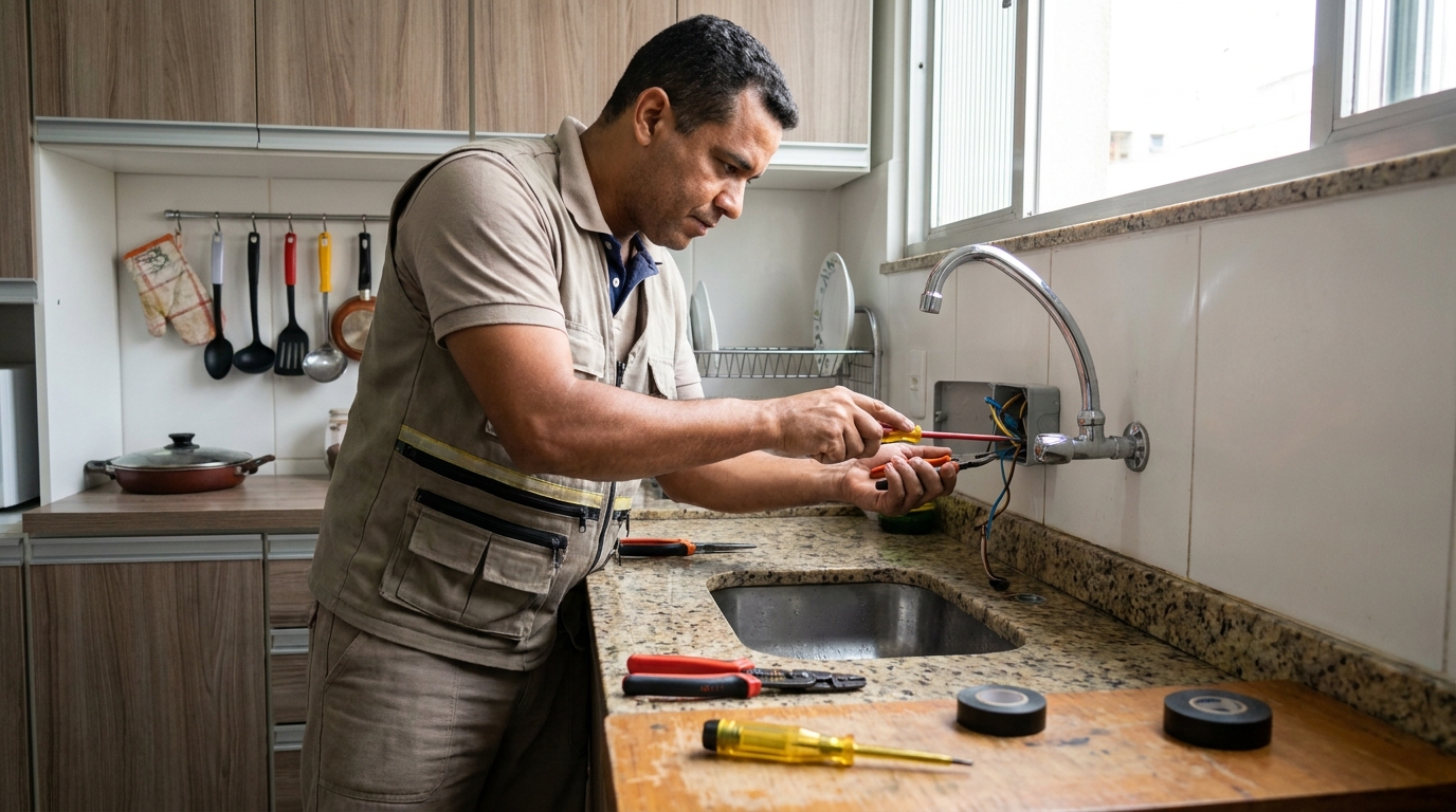 Instalacao de torneira eletrica residencial em Aracaju‑SE