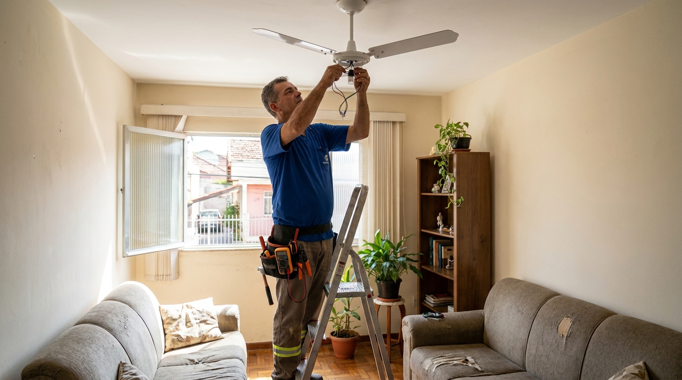 Instalação de Ventilador de Teto perto de mim em Aracaju‑SE