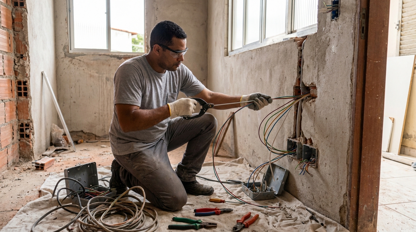 Modernizacao de fiacao eletrica em Aracaju‑SE